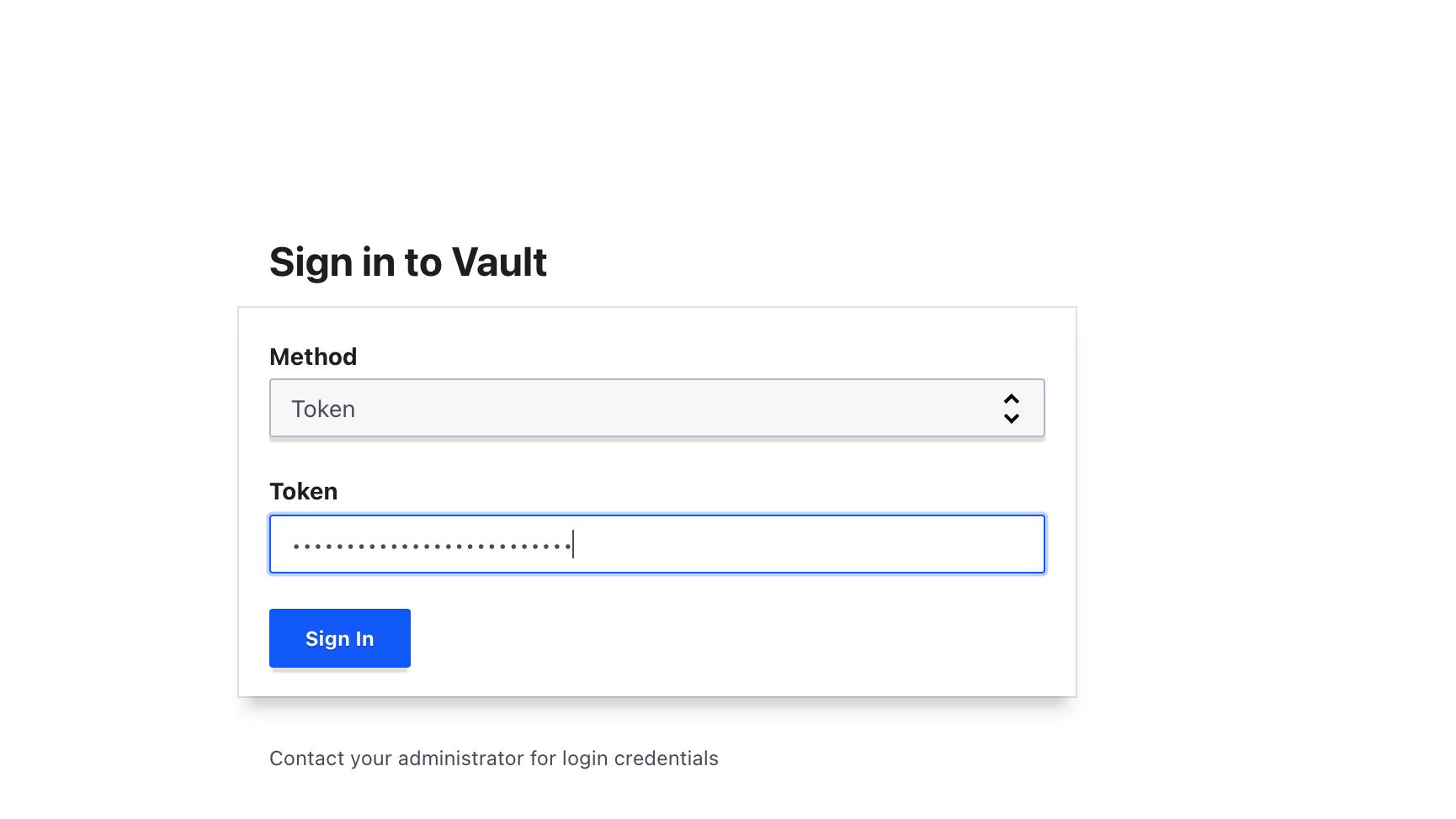 Vault Login Page Vault Login Page