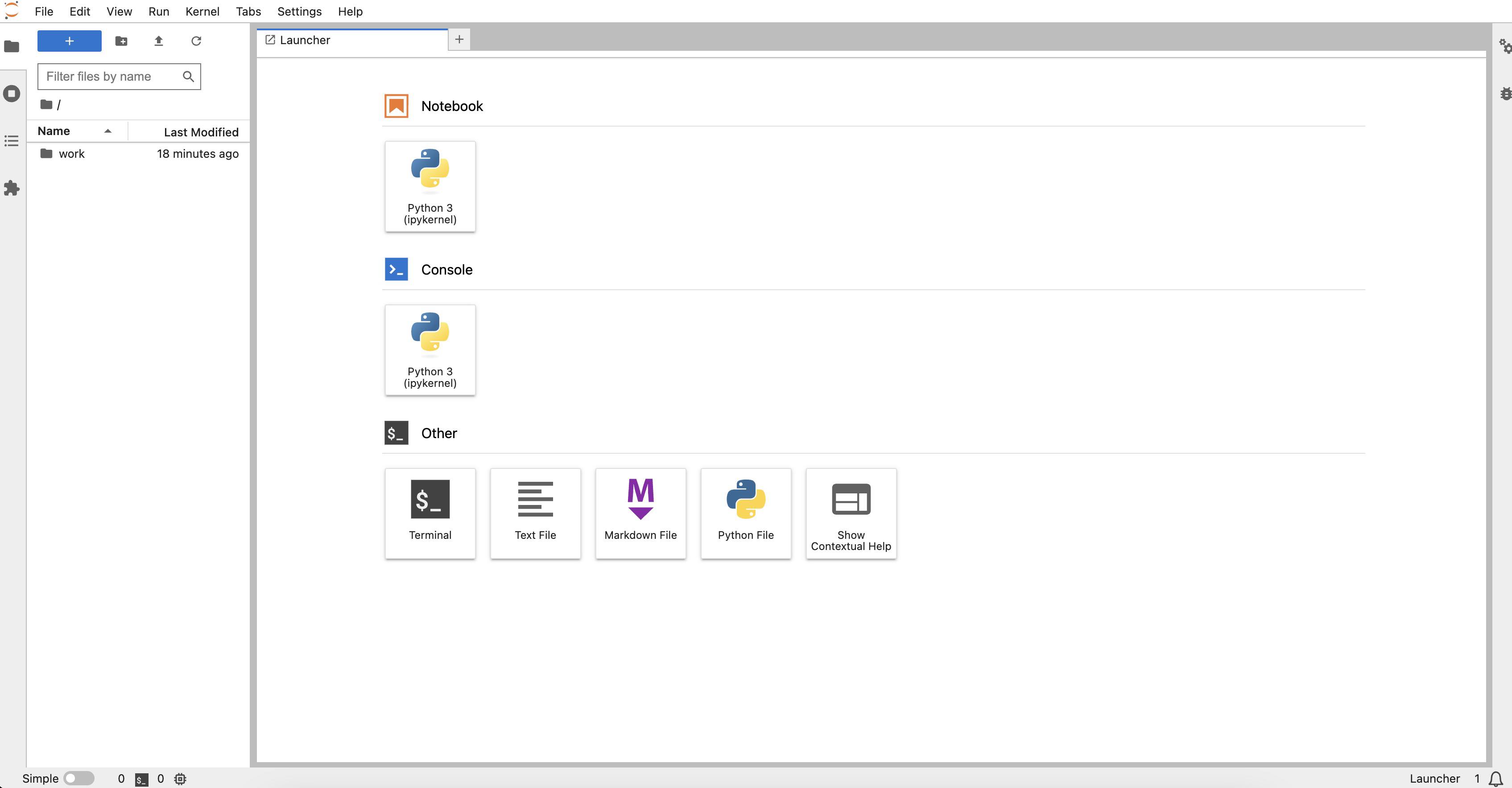 Screenshot of the Jupyter base page Screenshot of the Jupyter base page